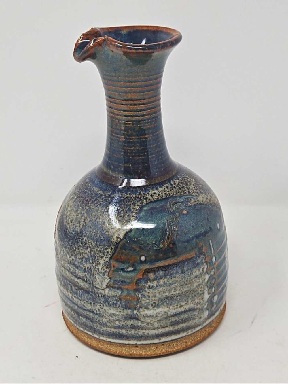 Vintage J Roland Lafferty Studio Art Pottery Carafe Listed Pennsylvania Artisan